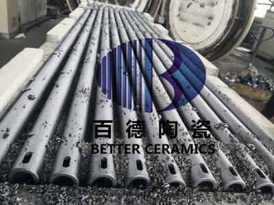 百德機械 鋰電設(shè)備配件燒結(jié)爐碳化硅輥棒D40×27×2100
