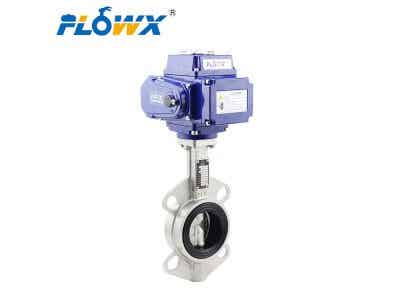 弗雷西 電動對夾蝶閥 不銹鋼蝶閥圖1